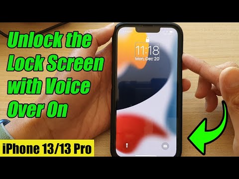 iPhone 13/13 Pro: How to Unlock the Lock Screen with VoiceOver On