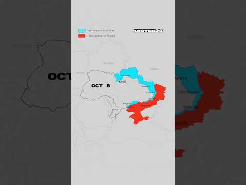 Shocking Development in the Ukrainian War Map. One Year of War #shorts #warinukraine